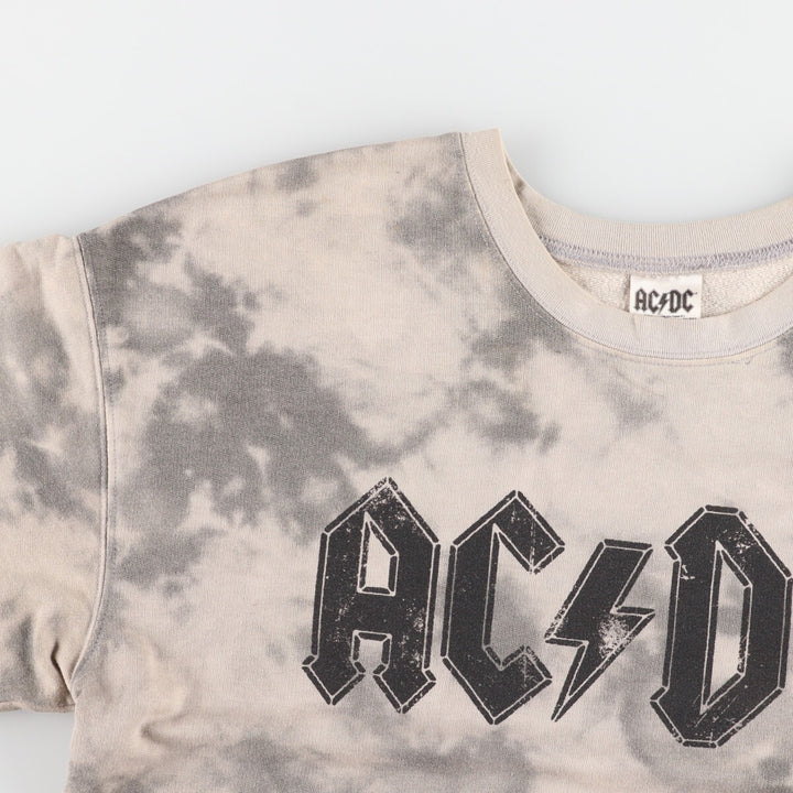 AC/DC Tie-dye Pattern Band Sweatshirt Trainer Men's L /eaa429785