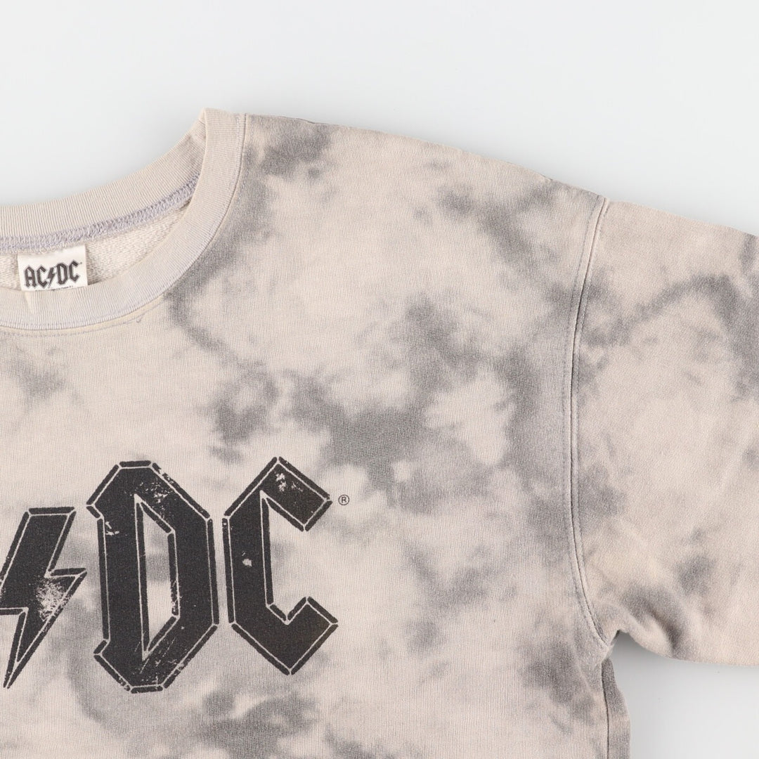 AC/DC Tie-dye Pattern Band Sweatshirt Trainer Men's L /eaa429785