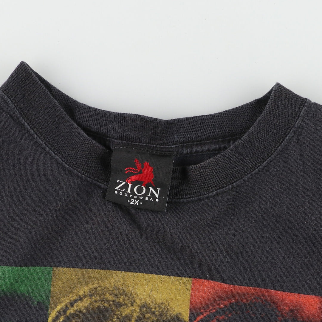ZION ROOTSWEAR BOB MARLEY Band T-shirt, Men's XXL /eaa429830