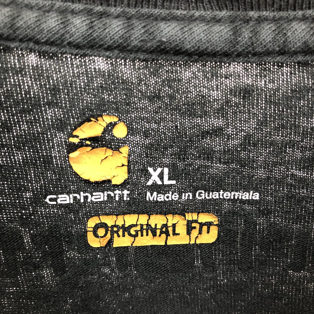 Carhartt ORIGINAL FIT Long T-shirt, Men's XL cotton black type Vintage Second Hand