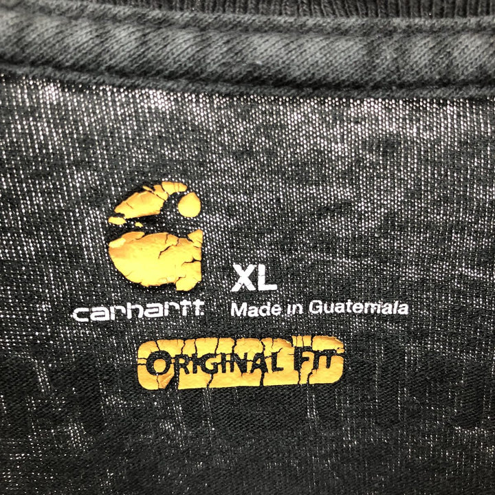 Carhartt ORIGINAL FIT Long T-shirt, Men's XL cotton black type Vintage Second Hand