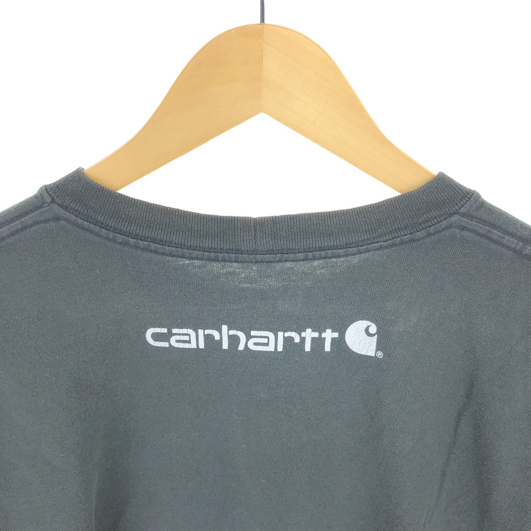 Carhartt ORIGINAL FIT Long T-shirt, Men's XL cotton black type Vintage Second Hand
