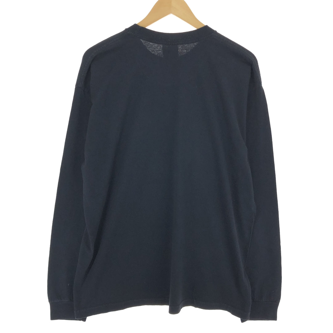 90'S BAYSIDE Long Sleeve T-Shirt, Made in USA, Men's XL, Vintage cotton black type Vintage Second Hand