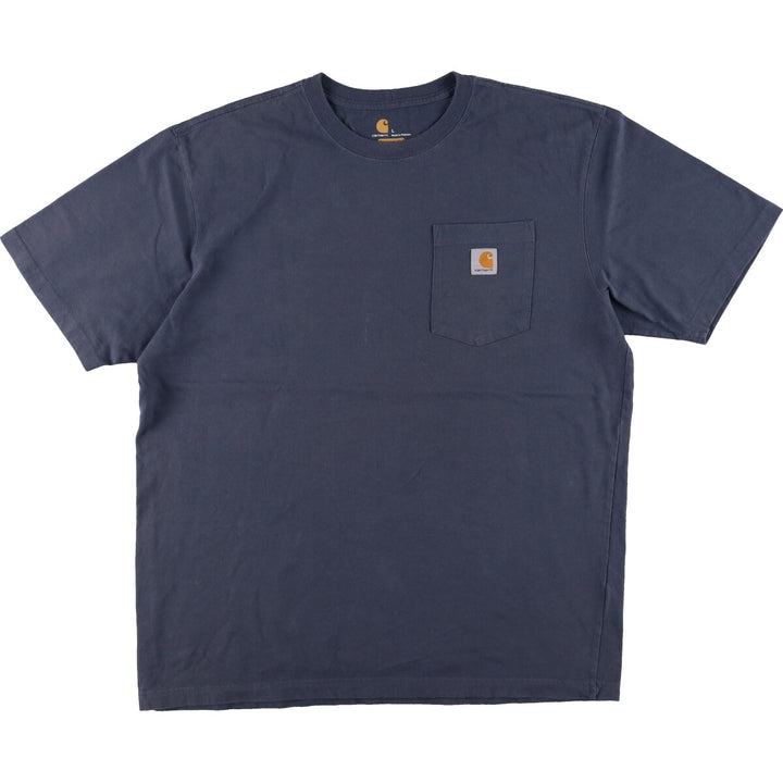 Carhartt ORIGINAL FIT short sleeve one point logo pocket T-shirt men's L size / eaa429864