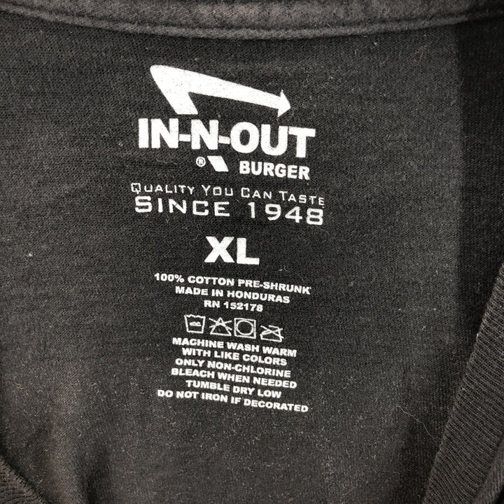 IN-N-OUT BURGER Advertising T-shirt Men's XL /eaa429872