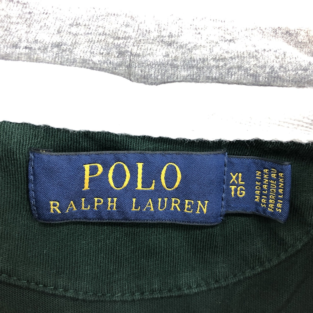 Ralph Lauren POLO RALPH LAUREN Hooded long sleeve rugby shirt Men's XL equivalent /eaa429889
