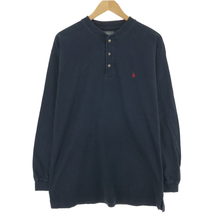 KNIGHTS SPORTSWEAR Henley neck long T-shirt, long T, men's L /eaa429895