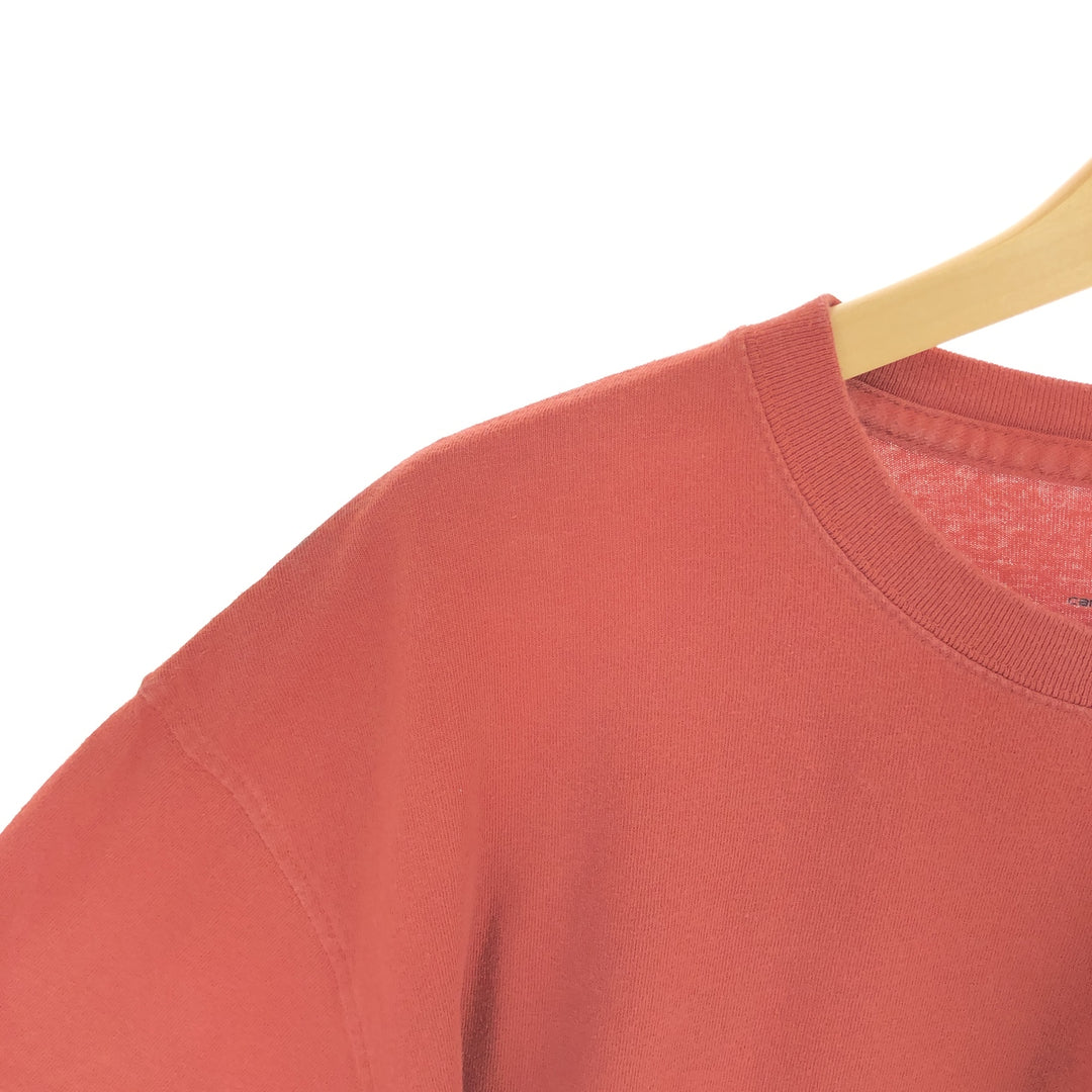 Carhartt ORIGINAL FIT Plain Pocket Long T-Shirt, Men's XL cotton red type reddish brown Vintage Second Hand