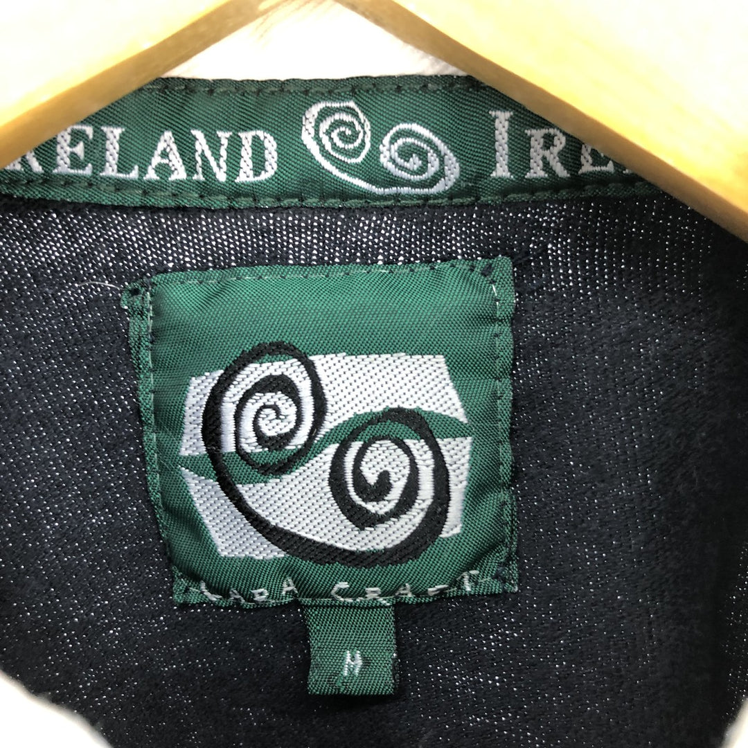 CARA CRAFT Border Pattern Long Sleeve Rugby Shirt Men's XL Short Sleeve /eaa429924