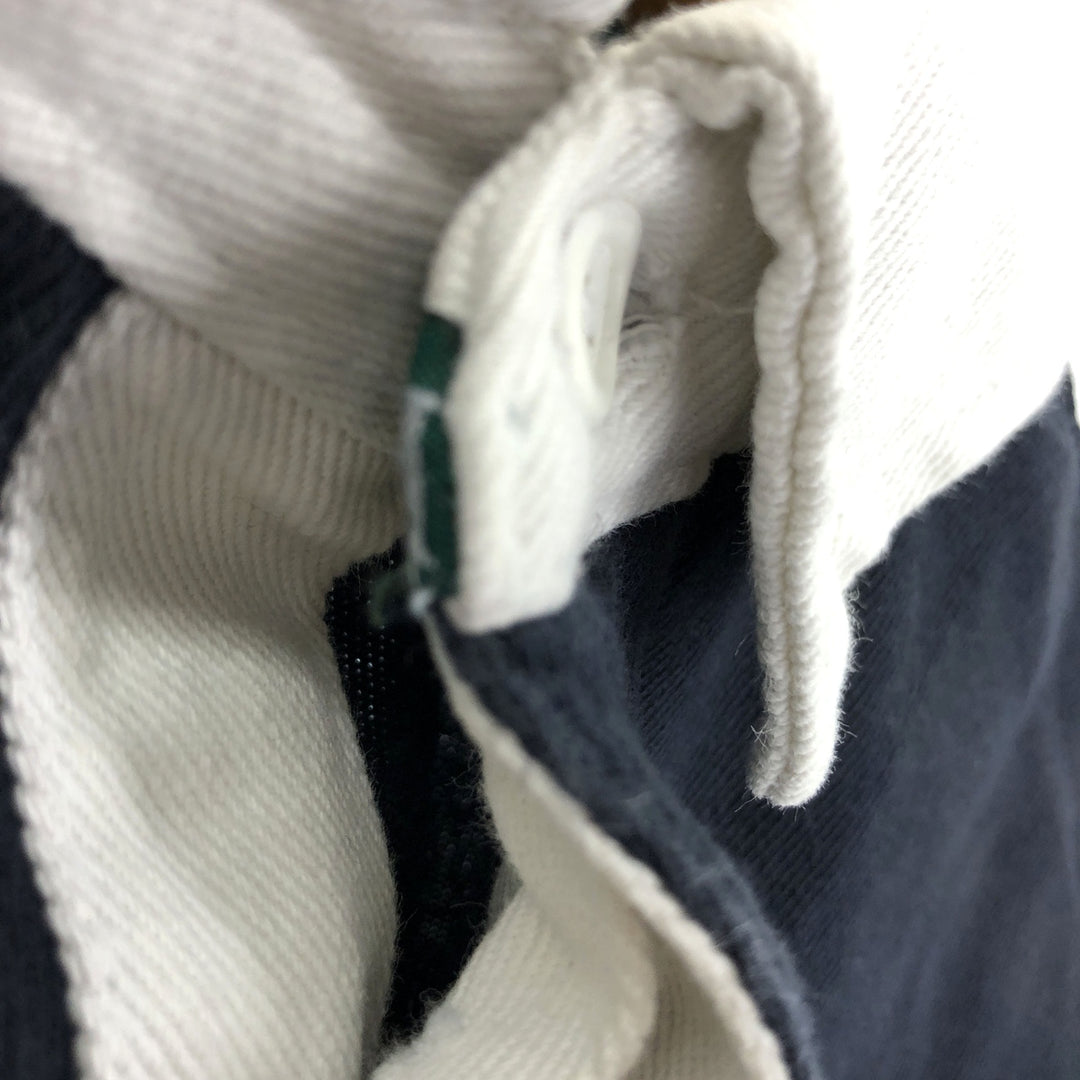 CARA CRAFT Border Pattern Long Sleeve Rugby Shirt Men's XL Short Sleeve /eaa429924