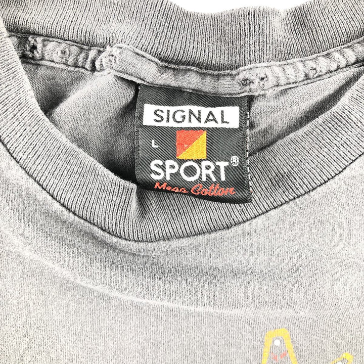 90'S SIGNAL print T-shirt made in USA, men's L, vintage /eaa429931