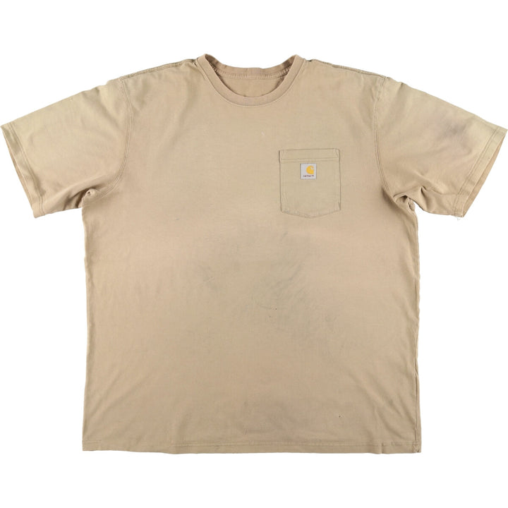 Big Size Carhartt Short Sleeve One Point Logo Pocket T-Shirt Men's XXXL /eaa429970