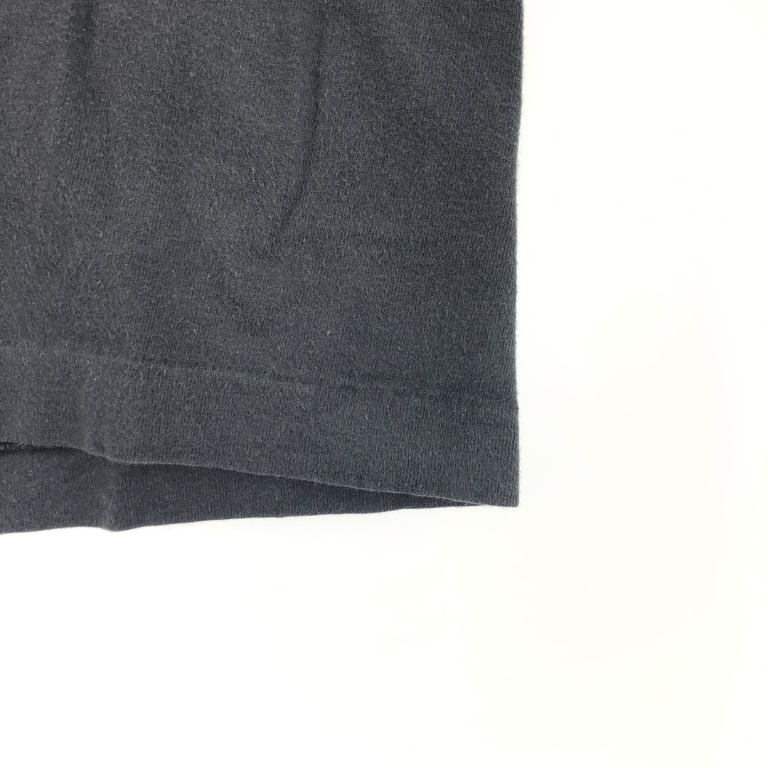 90'S JOCKEY High Neck Long T-Shirt Long Sleeve T Made in USA Men's L Vintage cotton black type Vintage Second Hand