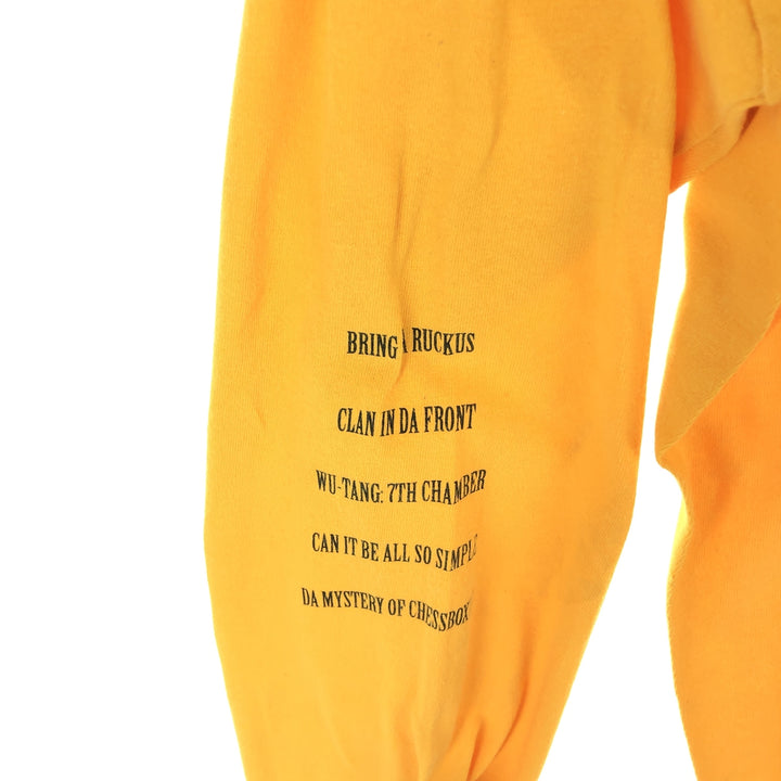 WU-TANG CLAN Long Sleeve T-Shirt Rap Tee Men's L cotton yellow type Vintage Second Hand