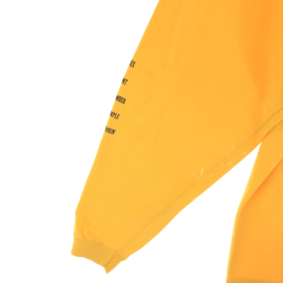 WU-TANG CLAN Long Sleeve T-Shirt Rap Tee Men's L cotton yellow type Vintage Second Hand