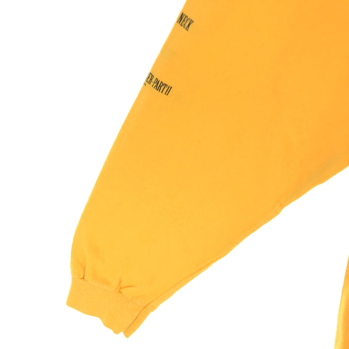 WU-TANG CLAN Long Sleeve T-Shirt Rap Tee Men's L cotton yellow type Vintage Second Hand