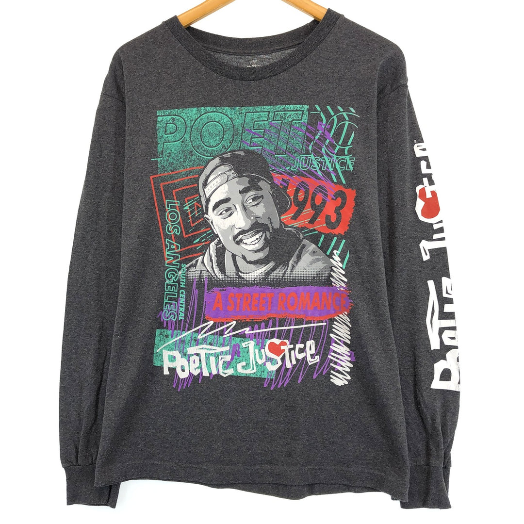 POETIC JUSTICE 2PAC Long T-shirt Men's L /eaa430020