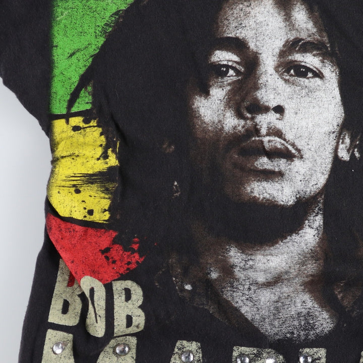 BOB MARLEY Bob Marley Remake Sleeveless Cut-off Band T-Shirt Band T Women's M size / eaa430035