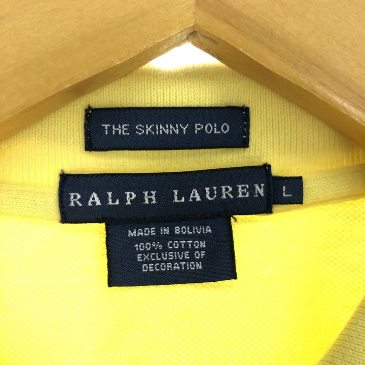 Ralph Lauren THE SKINNY POLO short sleeve polo shirt women's L /eaa430273