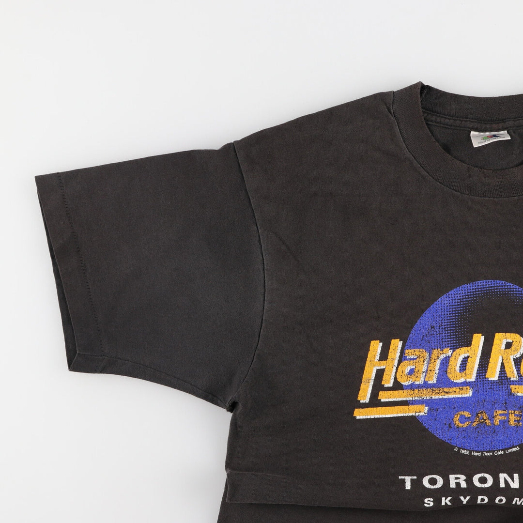 90'S Fruit of the Loom HARD ROCK CAFE Hard Rock Cafe Advertising T-shirt Men's L Vintage /eaa430278