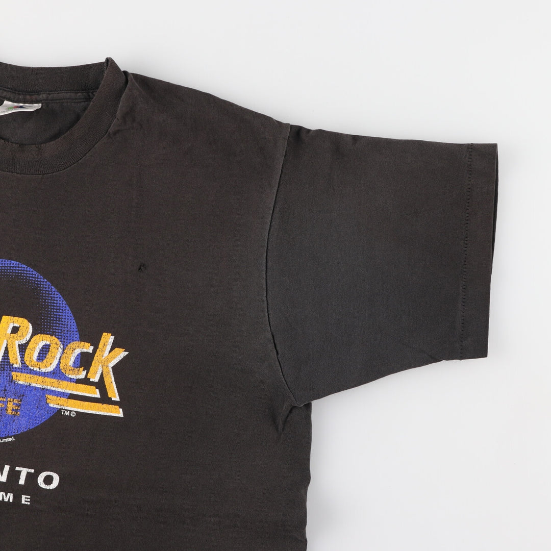 90'S Fruit of the Loom HARD ROCK CAFE Hard Rock Cafe Advertising T-shirt Men's L Vintage /eaa430278