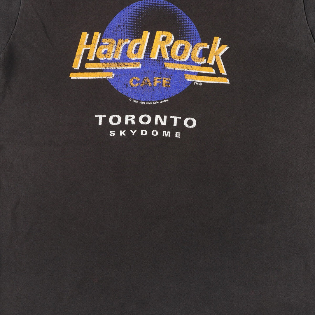 90'S Fruit of the Loom HARD ROCK CAFE Hard Rock Cafe Advertising T-shirt Men's L Vintage /eaa430278