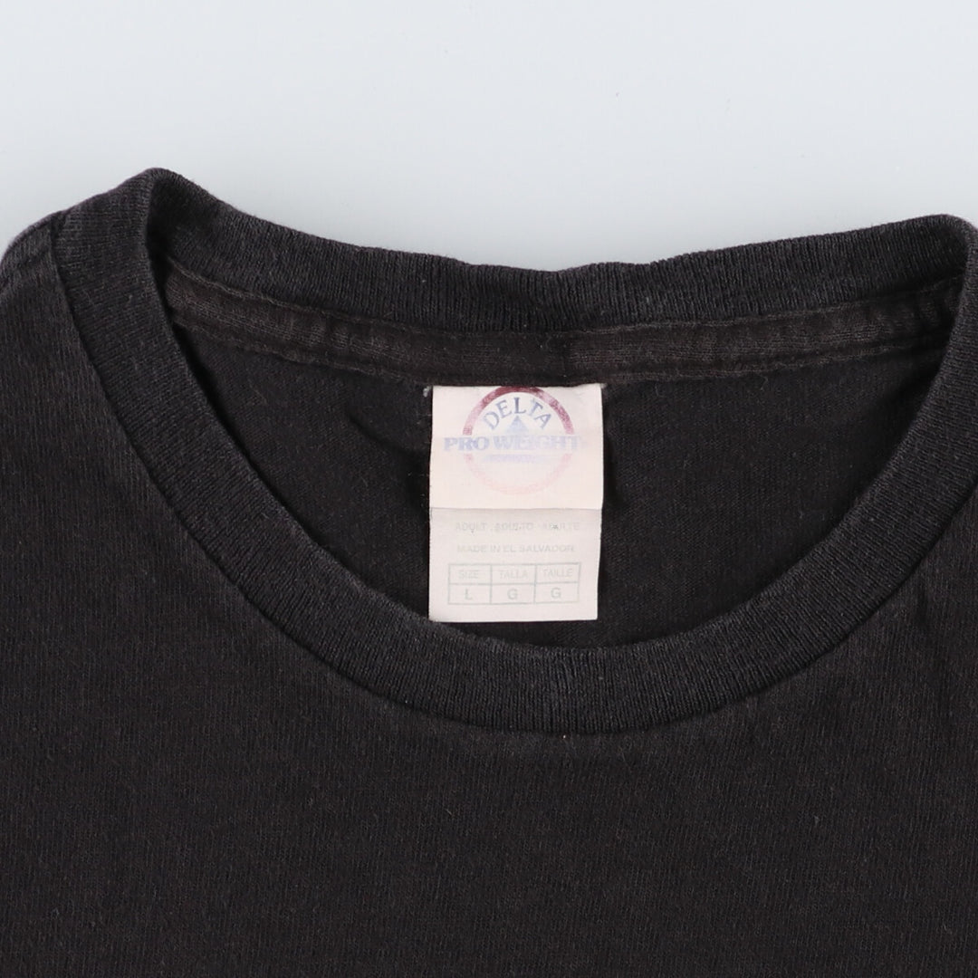 DELTA Glitter Print Message Print T-shirt Men's L size /eaa430310