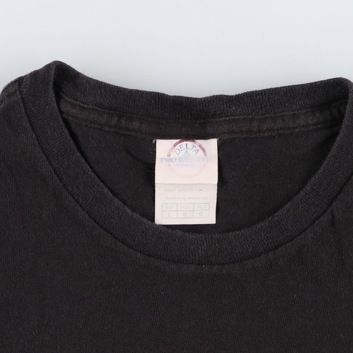 DELTA Glitter Print Message Print T-shirt Men's L size /eaa430310