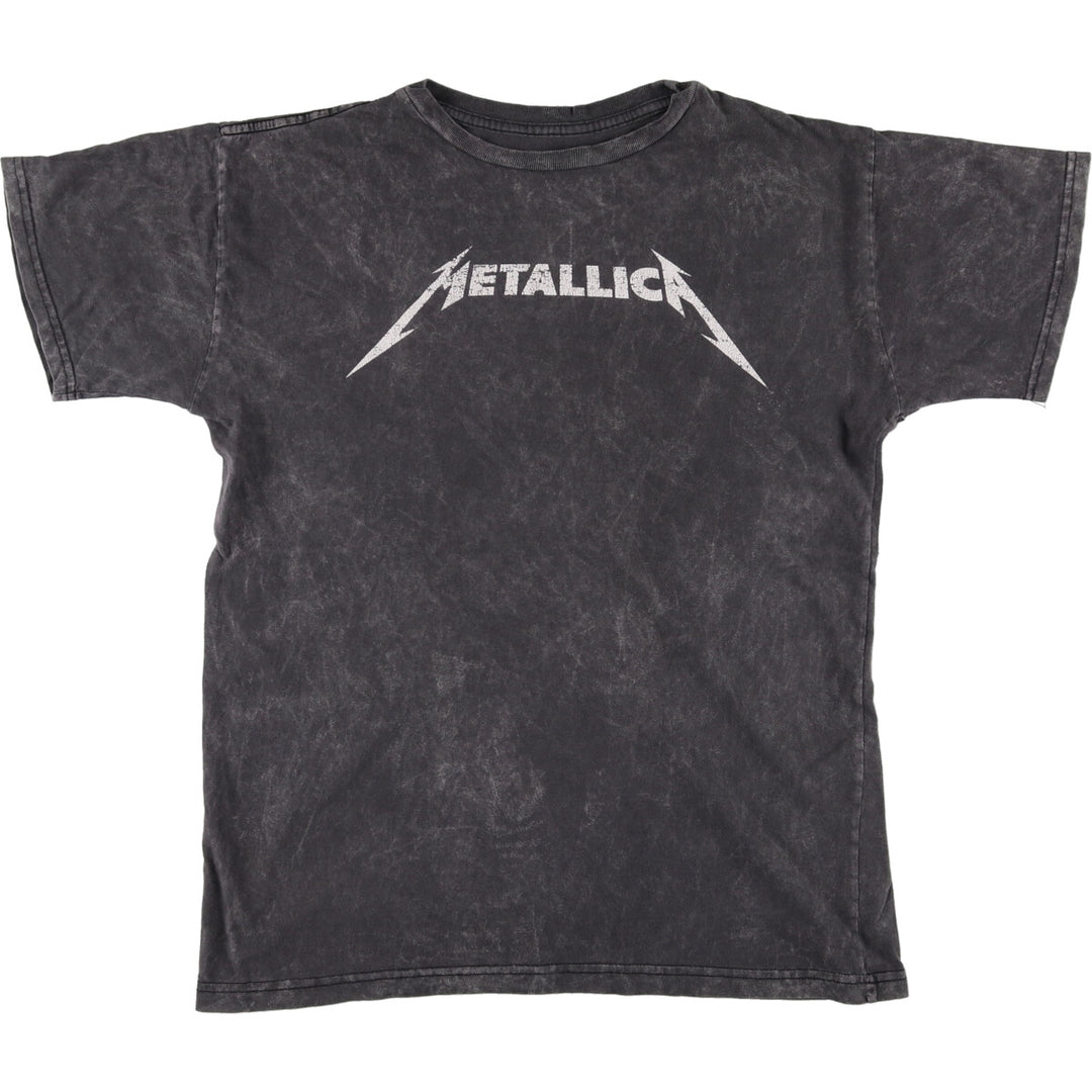 METALLICA Metallica Band T-shirt Band T Men's XL size cotton black type Vintage Second Hand