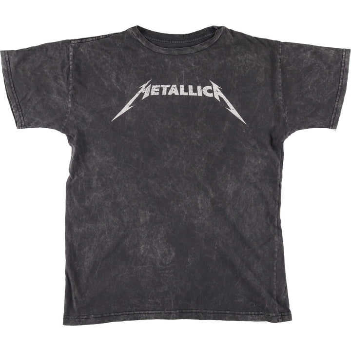 METALLICA Metallica Band T-shirt Band T Men's XL size cotton black type Vintage Second Hand