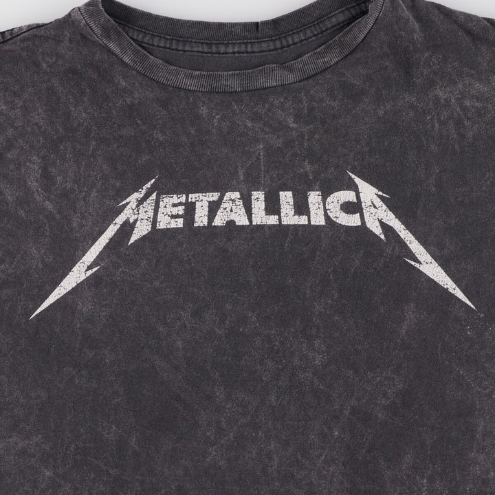 METALLICA Metallica Band T-shirt Band T Men's XL size cotton black type Vintage Second Hand