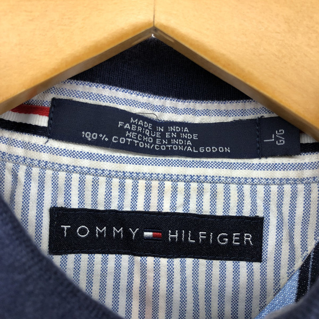 Tommy Hilfiger TOMMY HILFIGER Multi-stripe short sleeve striped polo shirt Men's L size / eaa430384