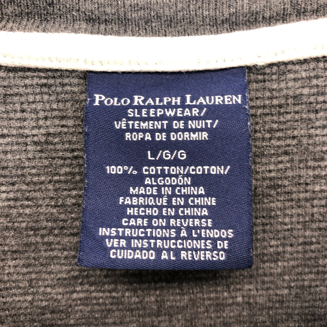 Ralph Lauren POLO RALPH LAUREN SLEEPWEAR Thermal Long T-shirt Waffle Men's L size / eaa430391