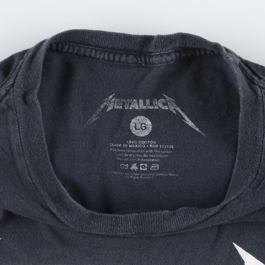 METALLICA Metallica Band T-shirt Band T Men's L /eaa430403