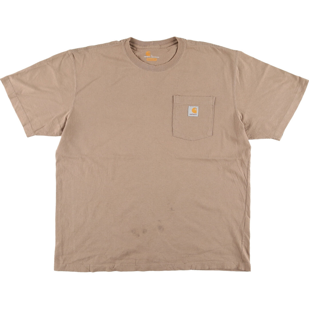 Carhartt ORIGINAL FIT short sleeve one point logo pocket T-shirt Men's L /eaa430413