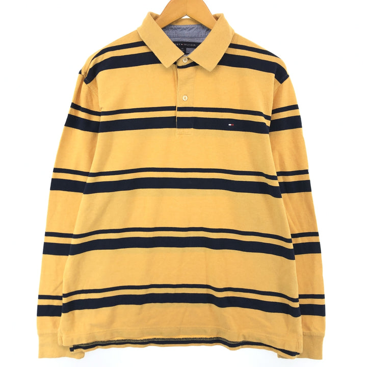Tommy Hilfiger CLASSIC FIT long sleeve striped polo shirt for men L /eaa430430