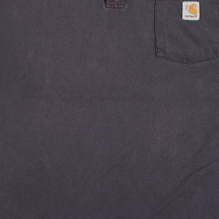 Carhartt Henley Neck Short Sleeve One Point Logo Pocket T-Shirt Men's XXL /eaa430460