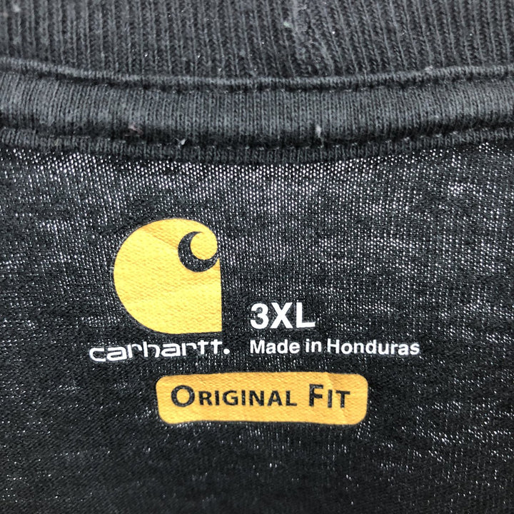 Big Size Carhartt ORIGINAL FIT Plain Pocket Long T-Shirt Long Tee Men's XXXL /eaa430474