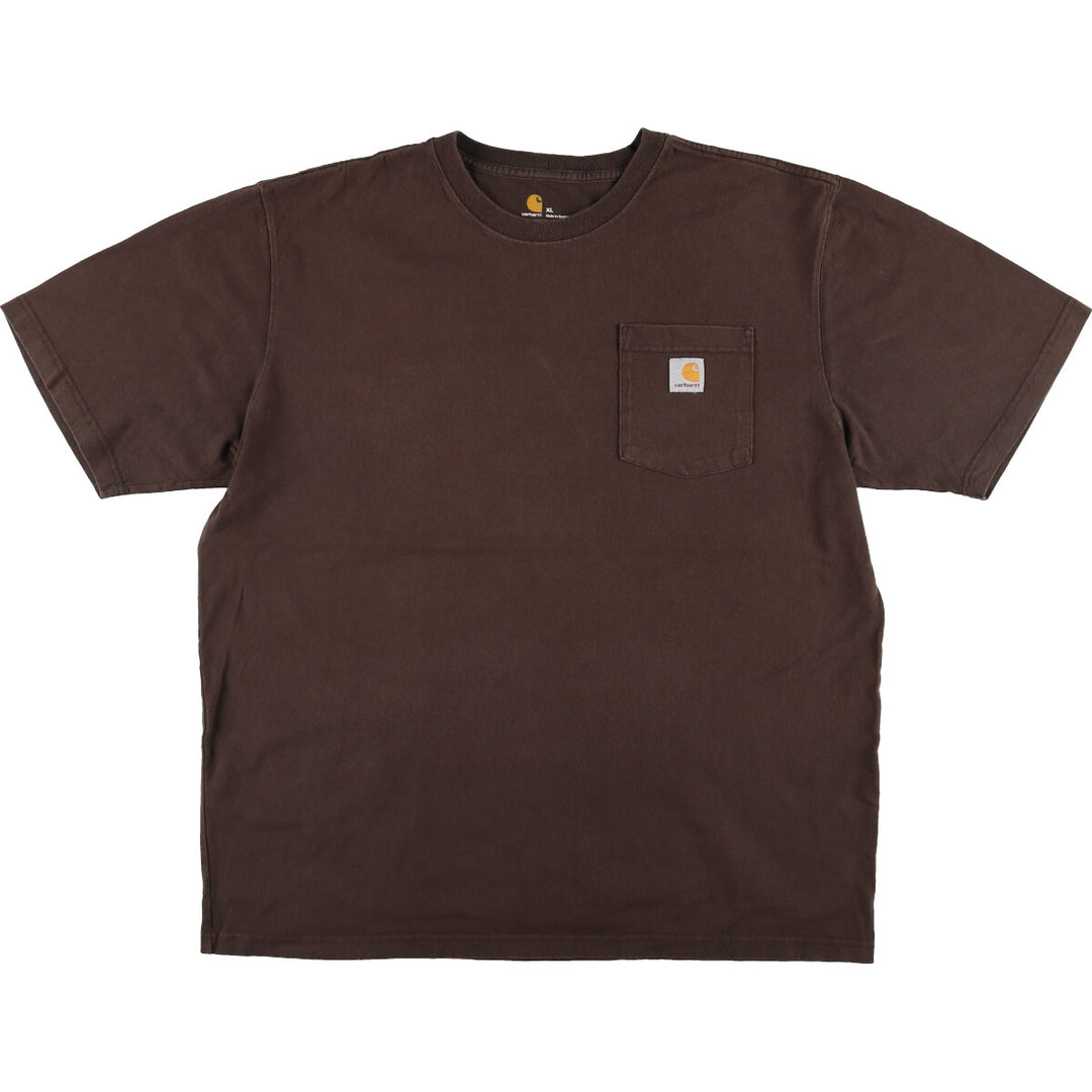 Carhartt ORIGINAL FIT short sleeve one point logo pocket T-shirt Men's XL /eaa430481