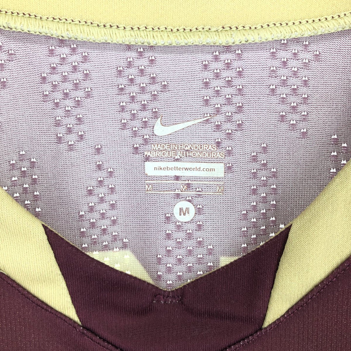 Nike NIKE TEAM V-neck mesh tank top game shirt men's M polyester bordeaux Vintage Second Hand