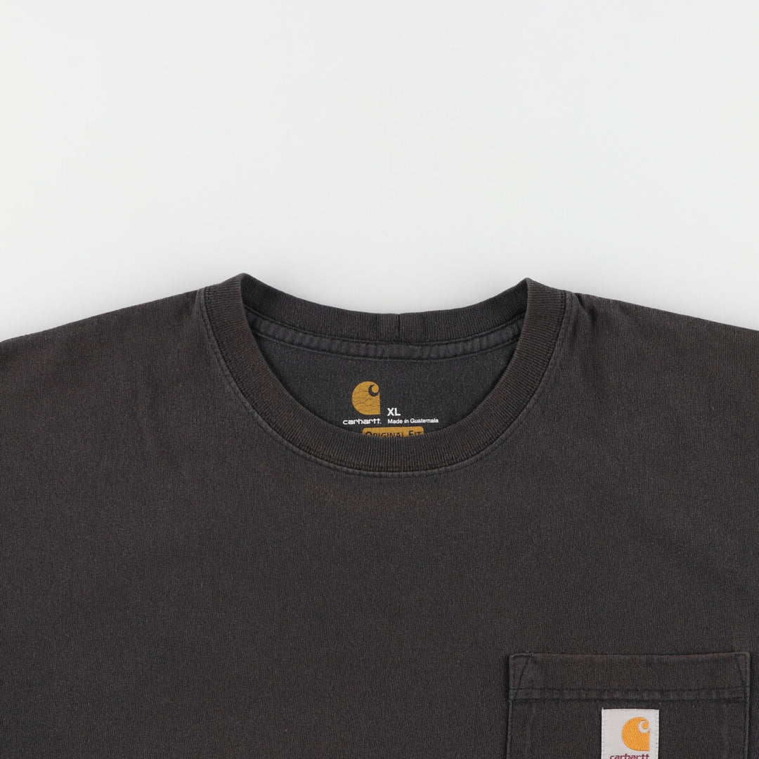 Carhartt ORIGINAL FIT short sleeve one point logo pocket T-shirt Men's XL /eaa430539