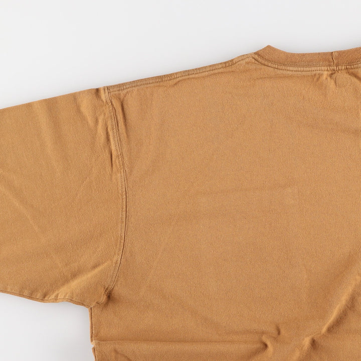 Carhartt Short Sleeve One Point Logo Pocket T-Shirt Men's XL cotton brown type Vintage Second Hand