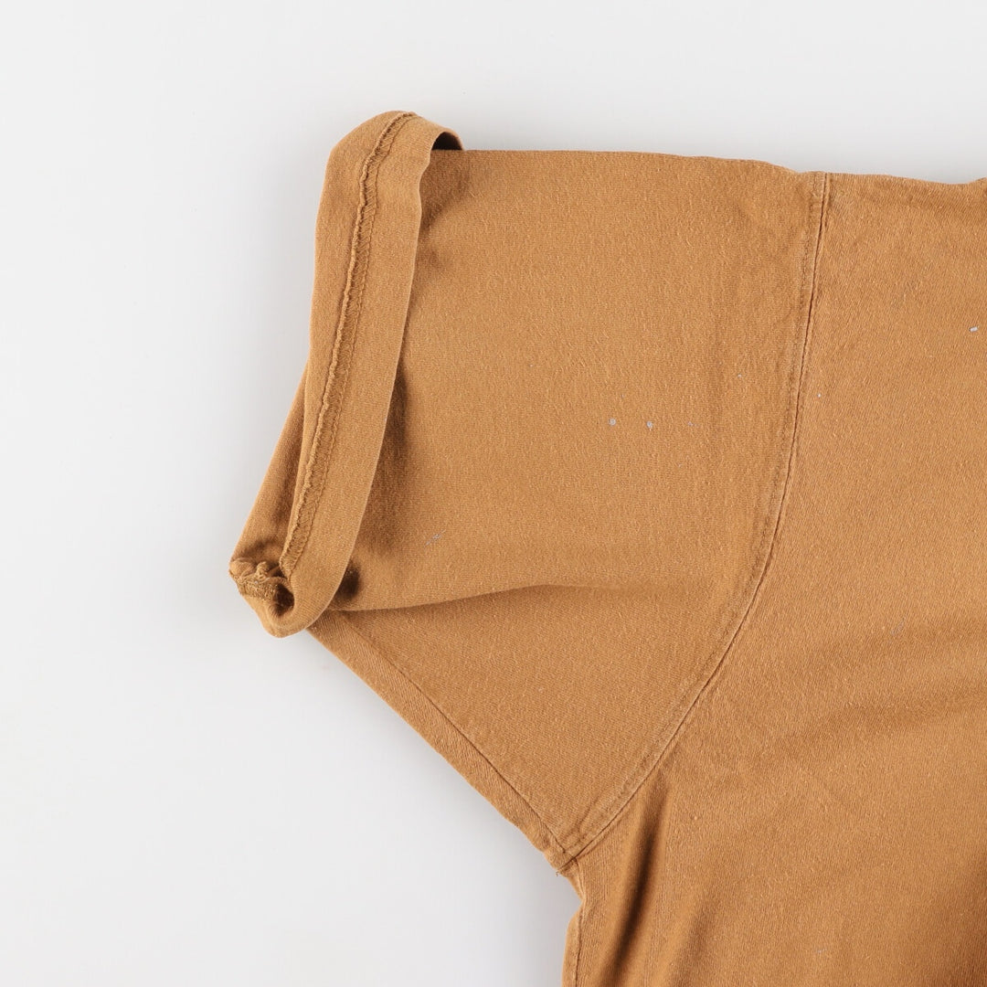 Carhartt Short Sleeve One Point Logo Pocket T-Shirt Men's XL cotton brown type Vintage Second Hand