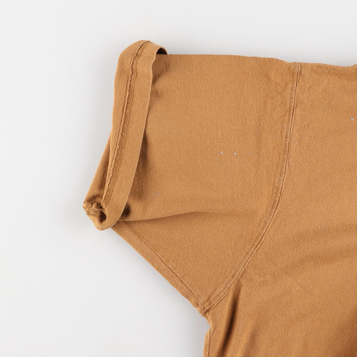 Carhartt Short Sleeve One Point Logo Pocket T-Shirt Men's XL cotton brown type Vintage Second Hand
