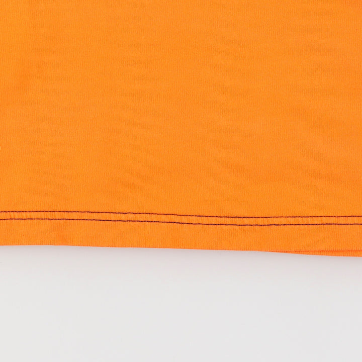 NAUTICA Half Zip High Neck Long T-Shirt, Men's L cotton orange type Vintage Second Hand