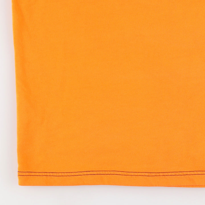 NAUTICA Half Zip High Neck Long T-Shirt, Men's L cotton orange type Vintage Second Hand