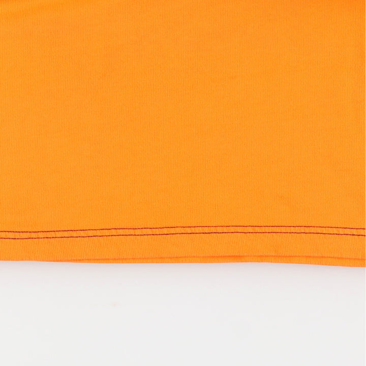 NAUTICA Half Zip High Neck Long T-Shirt, Men's L cotton orange type Vintage Second Hand