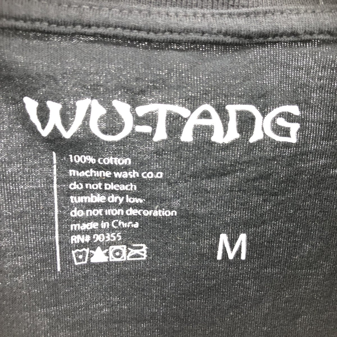 WU-TANG CLAN Rap T-shirt, Men's M size cotton black type Vintage Second Hand