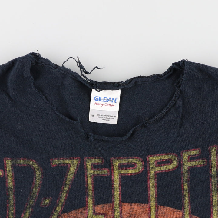 Gildan LEDZEPPELIN Cut-off Band T-Shirt, Men's Medium /eaa430620