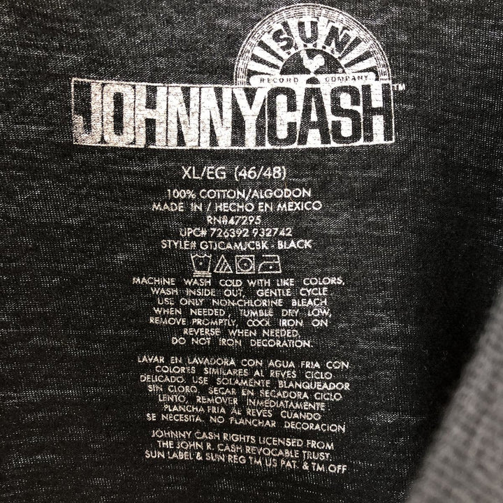 Johnny CASH Johnny Cash Band T-shirt Band T Men's XL /eaa430657